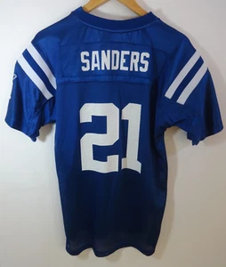 Vintage Dallas Cowboys NFL Jersey Deion Sanders 21 Reebox XL Blue Short Sleeve - Picture 1 of 7