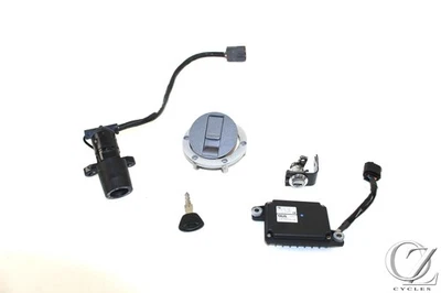 13-17 Triumph Daytona 675R Ignition Lock Gas Cap Seat Set with Key Foto 1 de 4