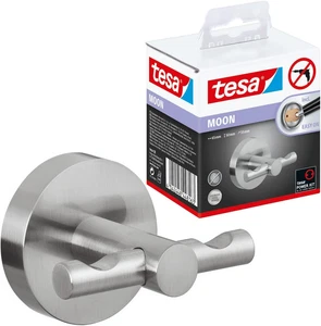 Moon Porta Asciugamani Da Parete, Look Acciaio Inox, Autoadesivo, Tecnologia Di  - Foto 1 di 12