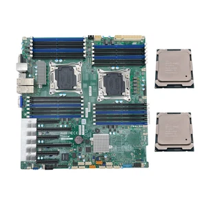 Carte mère Supermicro X10DRI-T4+ E.E ATX double socket 2x processeur Intel Xeon E5-2698 V4 - Photo 1/5