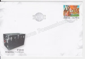 ALAND FDC FIRST DAY COVER STAMP SET 2007 EMIGRATION TURE BENGTZ - Picture 1 of 1