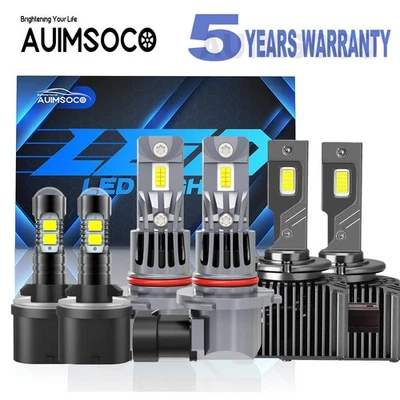 For Cadillac Escalade EXT Crew Cab Pickup 2003-2006 LED Headlight Bulb Fog Light - Image 1 of 4