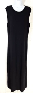 Marchetta size Large black sleeveless maxi sweater dress - Picture 1 of 10