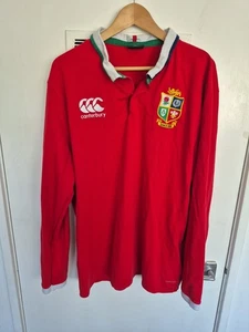 British & Irish Lions Canterbury Rugby Long Sleeve Shirt Men's Size 2XL - Picture 1 of 9