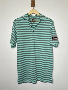 FootJoy Titleist Polo Blue Striped Shirt Men's Size Small Golf - Picture 1 of 4