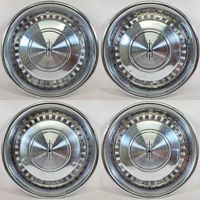 1975-1977 Oldsmobile Cutlass # 4046 15" Hubcaps / Wheel Covers # 00550619 SET/4 - Image 1 of 4