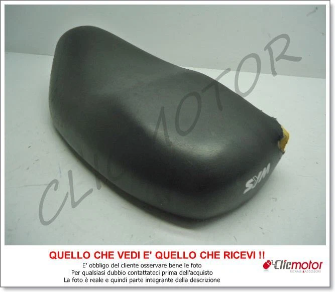 Saddle With Damaged Cover * Original Saddle For Sym Duke Classic 125 2000 Foto 1 de 1