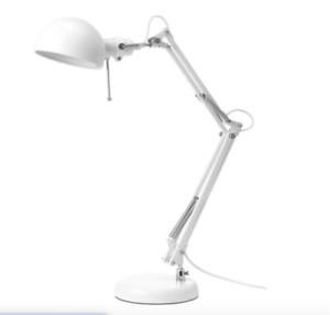 NEW IKEA FORSA Work Lamp, Desk Lamp Color White FORSÅ 30439117
