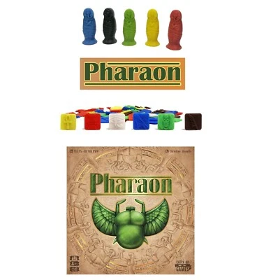 Pharaon  + Mummy Meeples + 3D Tokens - Board Game - BRAND NEW - Image 1 of 4