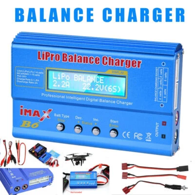 IMAX B6AC LCD Digital RC Lipo NiMh Digital Akku Balance Ladegerät Lader Ladegerä - Bild 1 von 4