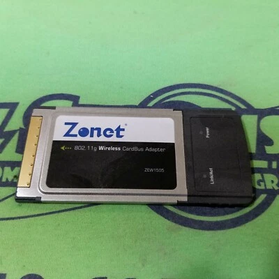 ZoNet ZEW1505 PCMCIA Network WiFi adapter 802.11 g - Image 1 of 2