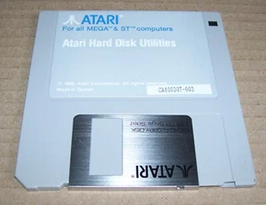 NEW ATARI 520 1040 ST STE MEGA TT Computer Hard Disk Utilities AHDU Floppy Disk - Picture 1 of 3
