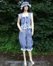 Ladies Victorian / Edwardian 3 pc bathing costume fancy dress