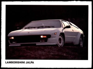 Lamborghini Jalpa 4 x 5.5 Inch RGA Car Collectors Card c1989 - Bild 1 von 2