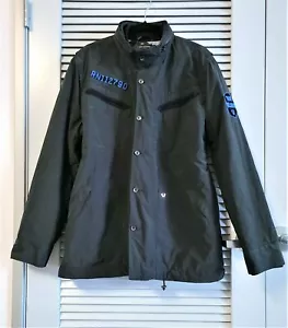True Religion black hoodie parka jacket w/ detachable blue camo inner XL - Picture 1 of 9