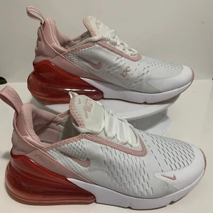Nike Air Max 270 US 7Y - Equates to Aus Women's Size 8 White/Pink - Like New - Picture 1 of 23