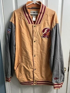 Vintage Tampa Bay Buccaneers Creamsicle Jacket Button Up NFL Reebok Men’s 3XL - Picture 1 of 10