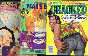 CRACKED - 3 Issues - Year's Best #100, Ace Ventura II #305 & Spaced Out 1994-96 - Picture 1 of 5