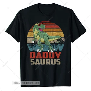 Daddysaurus T-Rex Dinosaur Daddy Saurus Matching Family Rex Jurasskicked T-shirt - Picture 1 of 4
