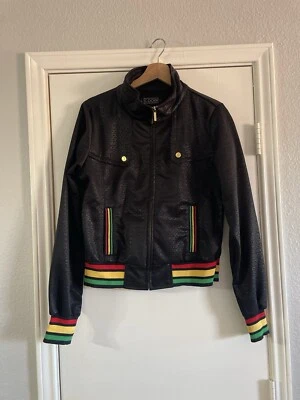 COOGI | Chaqueta Bomber Deportiva Roja Amarilla Verde Rayas Talla Grande Foto 1 de 4