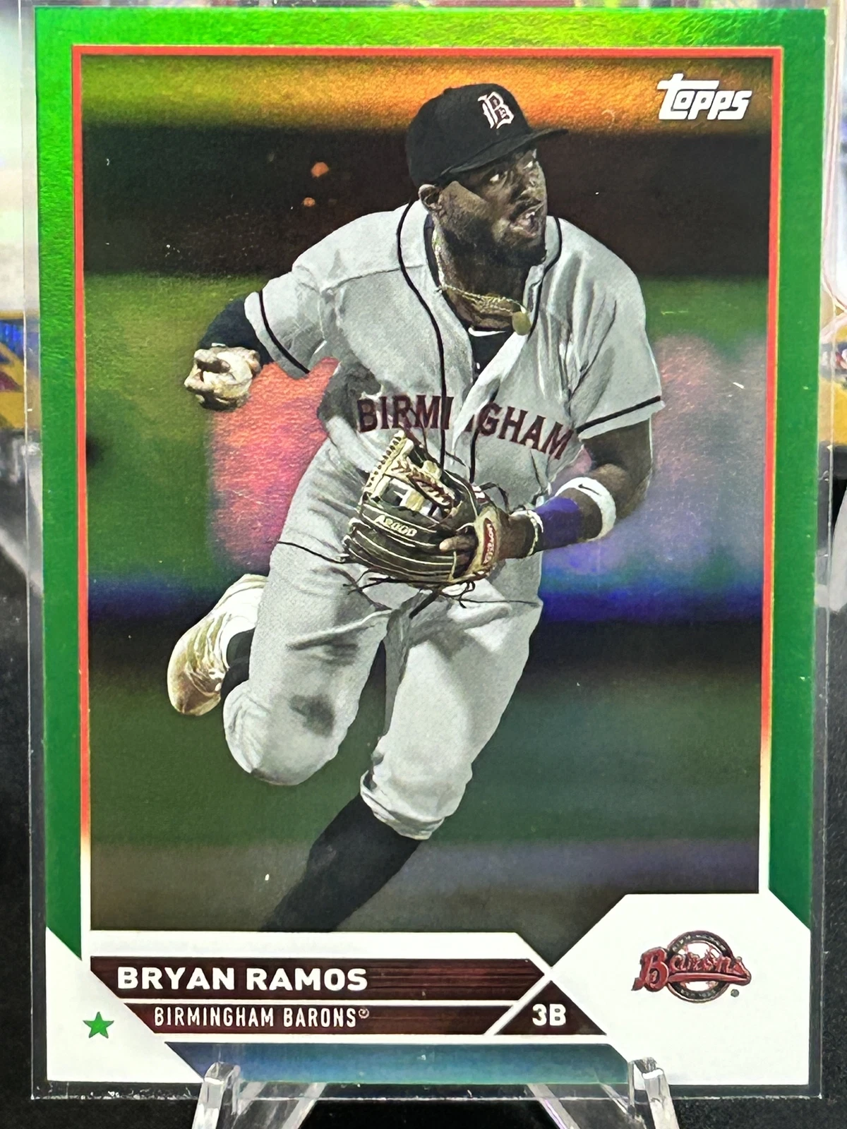 2023 Topps Pro Debut Bryan Ramos Green #/99 Birmingham Barons SN