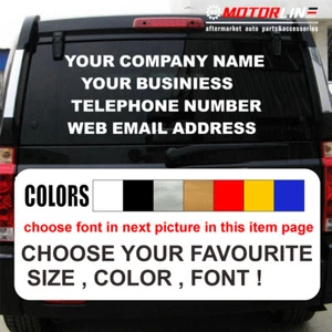 AZMELON Personalised Custom Your Text Business Name Tele Number Phone Website - Picture 1 of 1