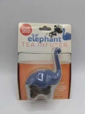 TrueZoo INFUSOR DE TÉ Elefante Acero Inoxidable Silicona Hoja Suelta Colador de Té NUEVO Foto 1 de 4