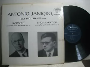 Prokofieff / Shostakovitch Cello Sonatas, Janigro, cello-Wollmann, piano *West - Foto 1 di 1