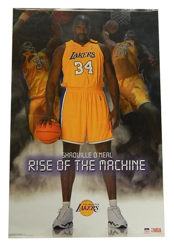2003 Starline Shaquille O'Neal "Rise of the Machine" Poster ^ 22.25" x 34.5" Cover