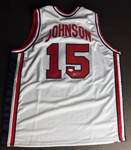 Magic Johnson Signed USA Dream Team Jersey JSA WP240162 - Picture 1 of 3
