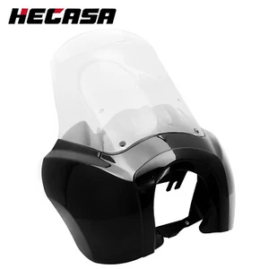 Front Headlight Clear Fairing 15'' Windshield For Harley Davidson Dyna Low Rider - Picture 1 of 16