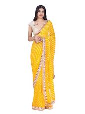 Latest chiffon Fancy Party wear saree for women with unstiched blouse piece 0009