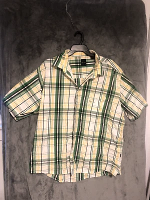 Camisa Kani Gold Para Hombre 3XL Verde Cuadros Abotonada Clásica Foto 1 de 4