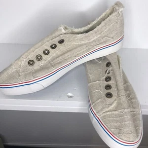 Miss look Womens’ Casual Slip-on Beige/ Ivory Distressed Shoes Sz 9 Cm 26 - Picture 1 of 8