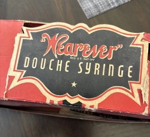 vintage WEAREVER DOUCHE syringe with Box FAULTLESS RUBBER Co. Ashland Ohio - Picture 1 of 12