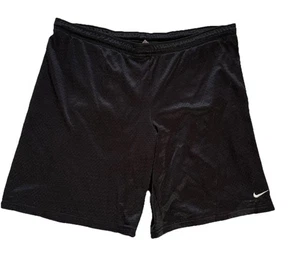 Vintage 90s Nike Sportswear Shorts | Youth L (14-16) | Black Mesh Athletic Wear - Picture 1 of 9