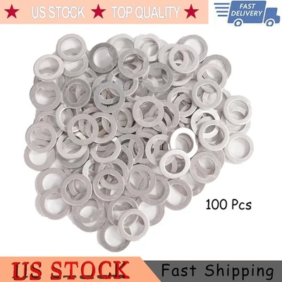 100Pcs 14mm OIL Drain Plug Crush Washers Gaskets For Honda Accord 94109-14000 Foto 1 de 4