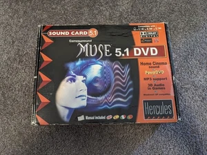 Hercules Gamesurround Muse 5.1 DVD pci sound card BOXED NOS WIN98 - Zdjęcie 1 z 4