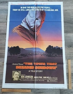 THE TOWN THAT DREADED SUNDOWN - MOVIE POSTER - 27 X 41 - ©1976 - listing #8246 - Picture 1 of 9