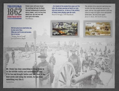 MMK Philately: US Scott #4665a панель как новая без наклеек и следов (12) вечные марки времен гражданской войны - Изображение 1 из 2