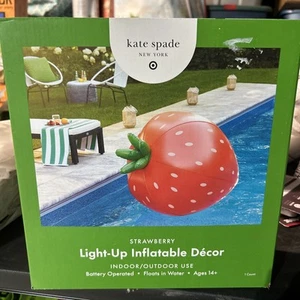 Kate Spade New York Target Strawberry Light Up Inflatable Decor 50" x 40" New - Picture 1 of 3