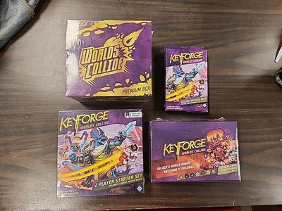 Keyforge Worlds Collide Lote 2 Jugadores Starter Caja Premium Barajas Selladas FFG Arconte Foto 1 de 4