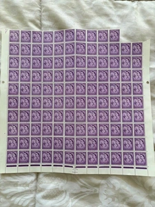 Guernsey SG7 3d lilac & 4d ultramarine SG8 MNH 1958 stamp sheets - Picture 1 of 3