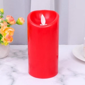 Set Luce Candela LED Elettrica Rosso Simulazione Senza Fiamma per Decorazione Eventi - Foto 1 di 11