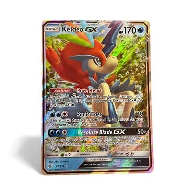 Keldeo GX #47 – Unified Minds Ultra Rare – Near Mint Pokémon TCG - Image 1 of 3