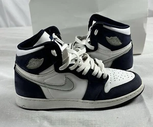 Nike Air Jordan 1 Retro High CO.JP Midnight Navy White Silver Men’s 6.5Y - Picture 1 of 18