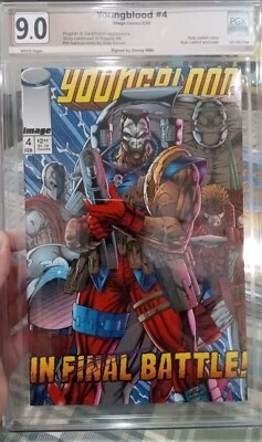 1993 Youngblood #4 Grade 9.8 PGX Autograph by Danny Miki Comic Book - Image 1 of 4