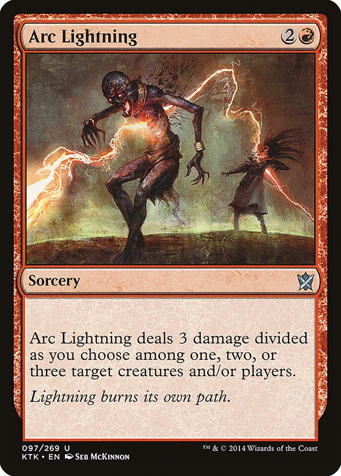 Arc Lightning (KTK 97) Lightly Played Foil - MTG single - Image 1 of 1