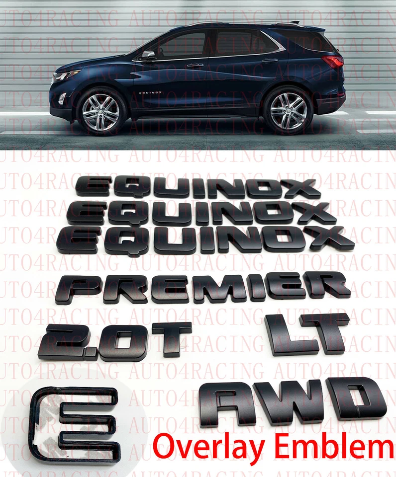 Equinox 2.0T LT AWD letra emblema superposición 2018+ Chevrolet Equinox Foto 1 de 1