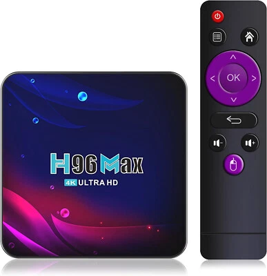 Android 10 H96 Max Smart TV Box 2gb/16 Quad Core 4K HD 5.8GHz WiFi Media Player - Image 1 of 4